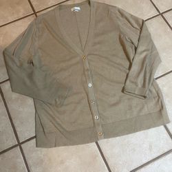 Woman’s V-neck Cardigan Sweater Size 2X By Van Heusen 