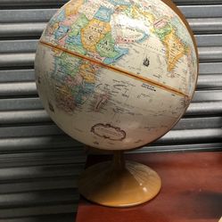 Classic vintage world globe with stand. Great condition 