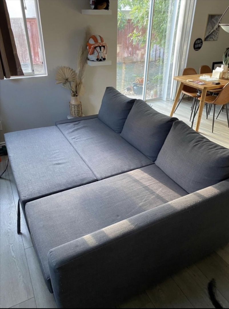 IKEA Friheten Sleeper Sectional L-Shape Sofa in Gray