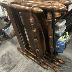 Vtg 4 Poster Wood Twin Bed Frames