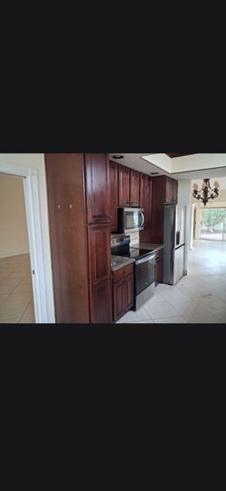 Wooden Cabinets and Granite countertops