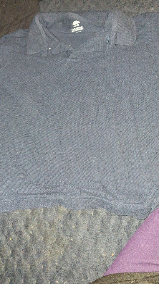 Boys Navy Blue Colore D Short Sleeve Shirt Size 6/7