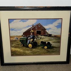 Zolan 26” x 30” picture - Tractor Ride
