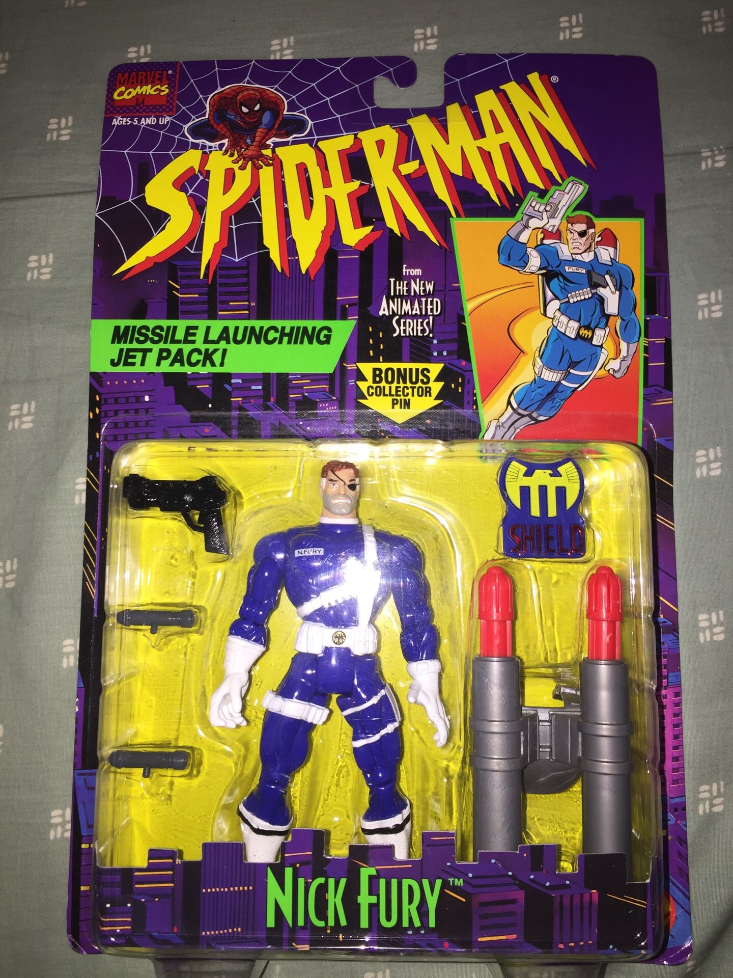 Nick Fury Spider-Man The Animated Series action figure