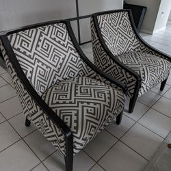 Pair Of Upholstered Living Room Chairs