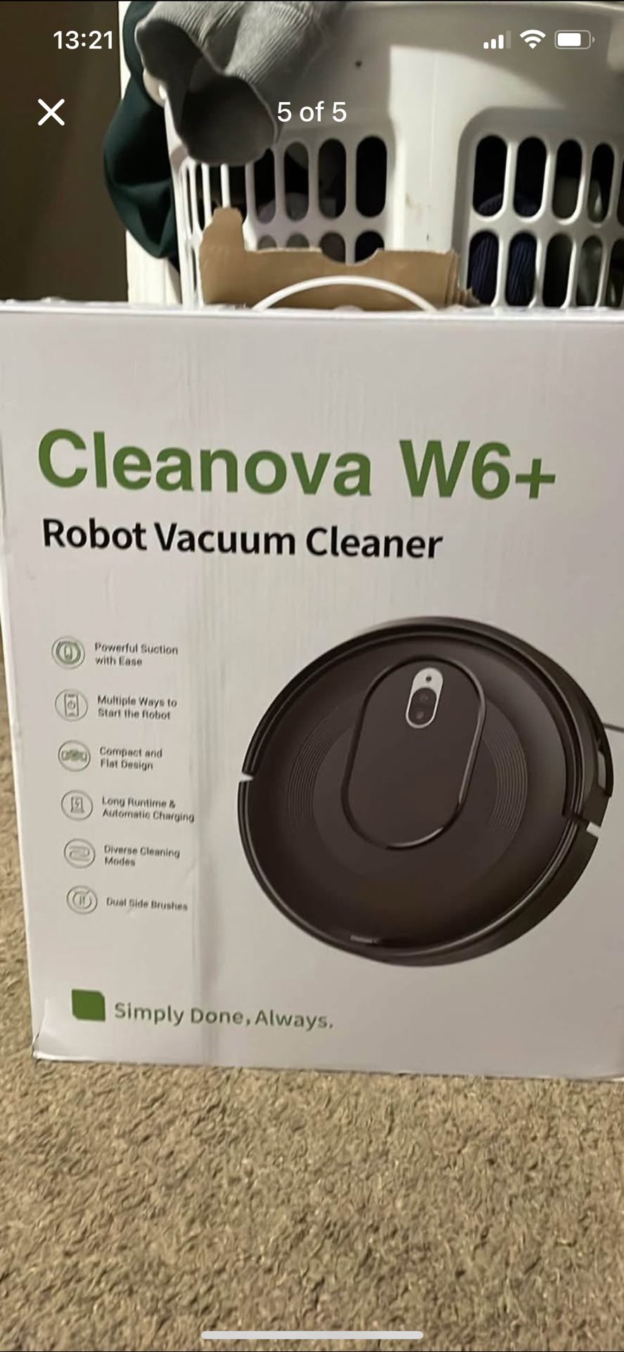 Cleanova W6+ Robot Vacuum