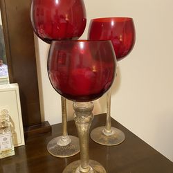 Candle holders with candle