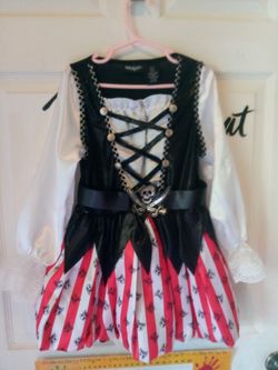Halloween Pirate costume adorable size 6X new