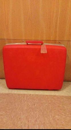 Vintage Sears Courier Travel Suitcase
