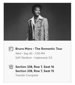 Bruno Mars Tickets