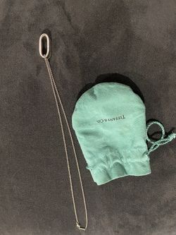 Tiffany’s 1837 Silver Oval Pendant Necklace