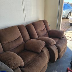 2 Recliner Chairs / Couch 