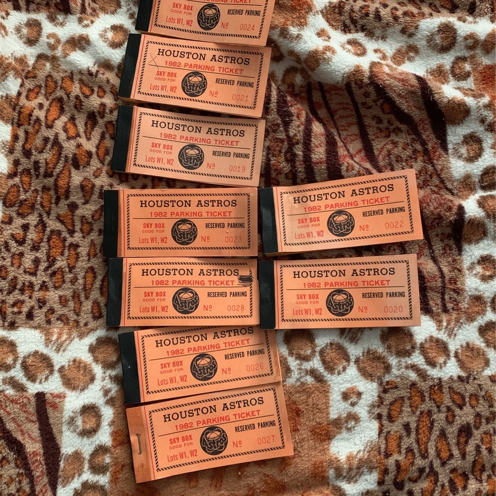 Vintage HOUSTON ASTROS 1982 Tickets!