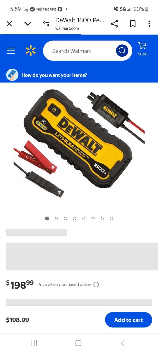 Dewalt 1600 Jumper Box/ Power Bank Nsver Used