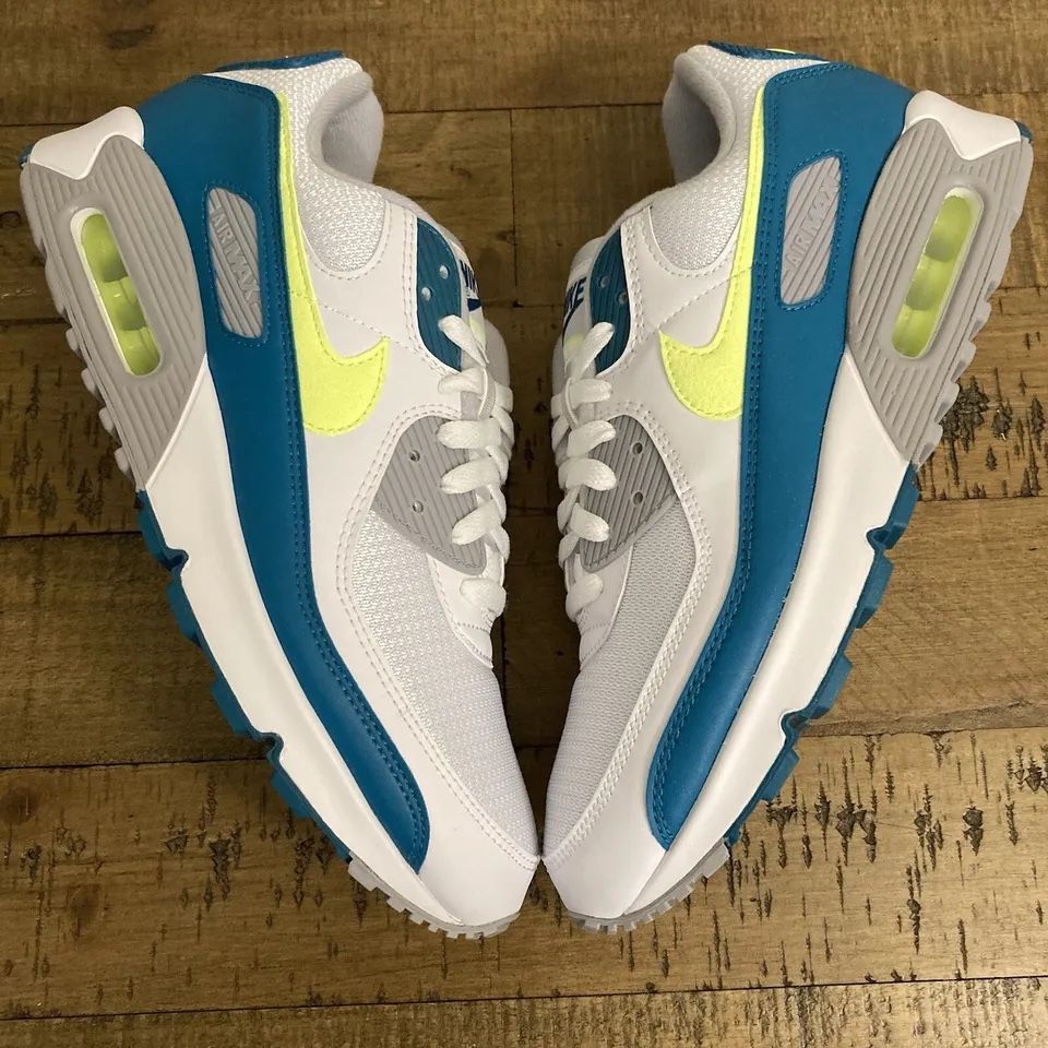 Nike Air Max III Special Edition Color: White, Hot Lime, Spruce Grey Fog In Size 9.5