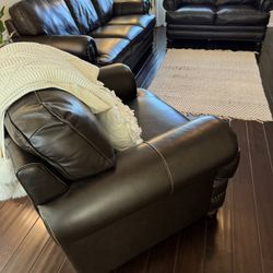 Leather Sofa Set of 3