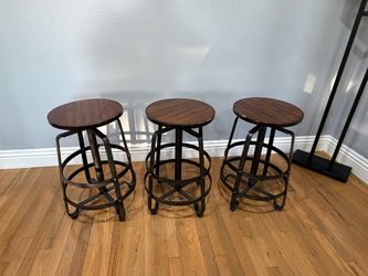 Wood Barstool Set