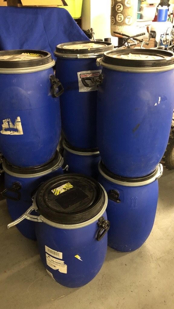Plastic mini storage barrels for Sale in Moreno Valley, CA OfferUp