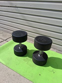 Rubber coated dumbbell 85lbs