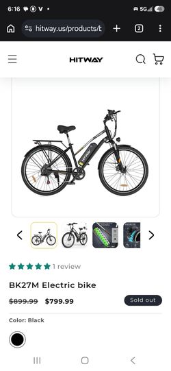Hitway BK27M Electric Bike Black