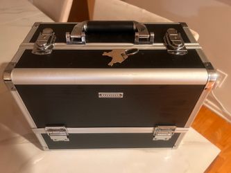 NEW FRENESSA Makeup Train Case Makeup Case 12.6 Inch Large Cosmetic Box Organizer Travel Storage