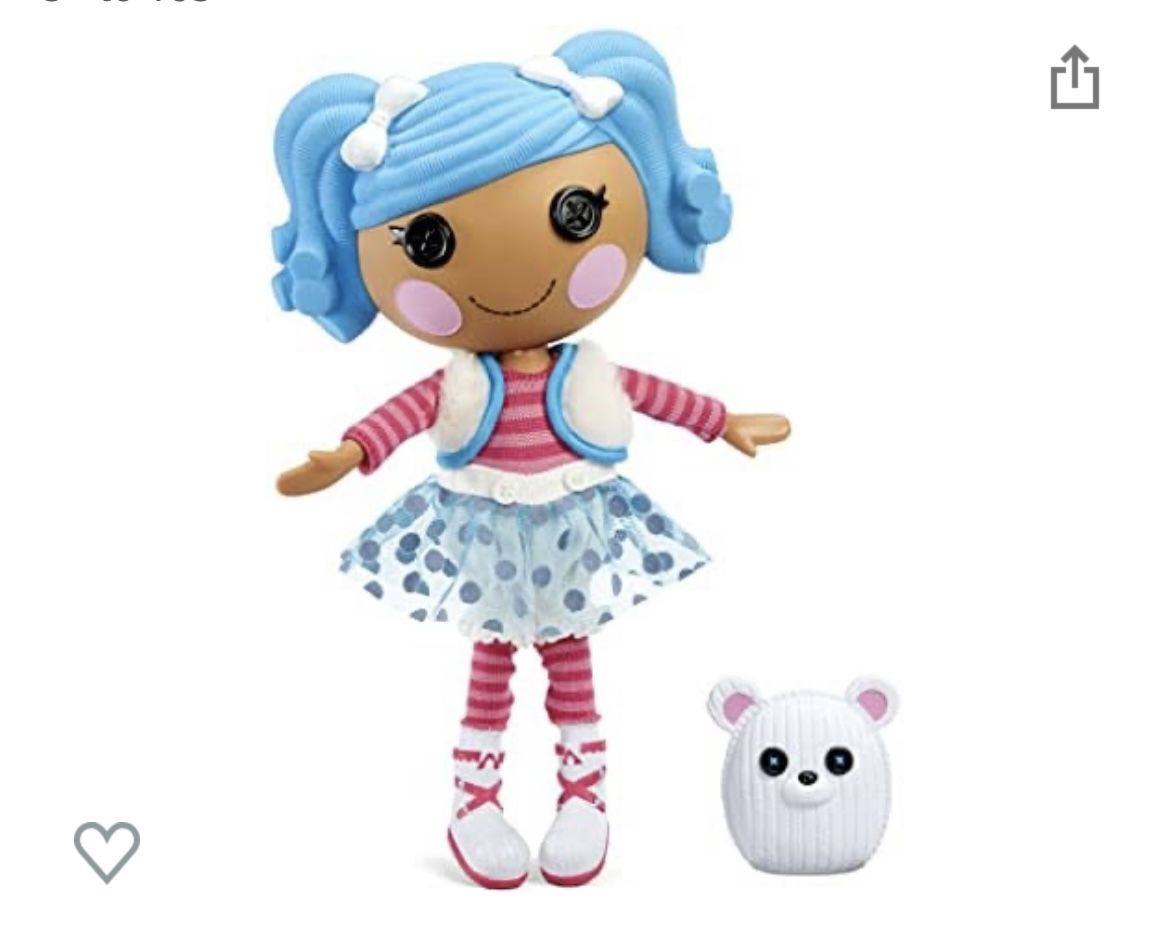 Large Lalaloopsy Doll Mittens Fluff 'N' Stuff & Pet Polar Bear