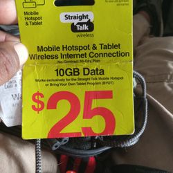 $25 Mobil Hotspot And Tablet Connection  Data Card