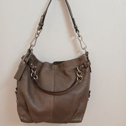 Coach Brooke Pebbled Leather Satchel. 