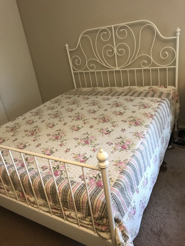 Ikea Queen Bed Frame With Memory Foam Mattress Furniture In Ikea Queen Bed Frame With Memory Foam Mattress Furniture In Bloomington Mn Offerup