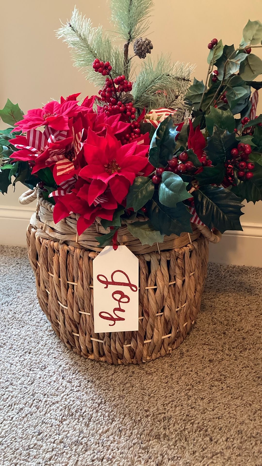 Holiday Floral Basket