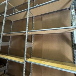 12’ Tall Shelving Brackets With Shelves