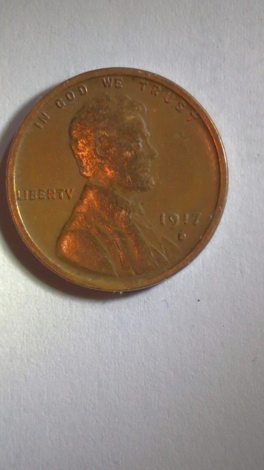 1917 D Lincoln Wheat Penny  