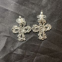 Two Twin Silver Crosses