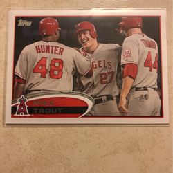 Mike trout Topps 2012 baseball card