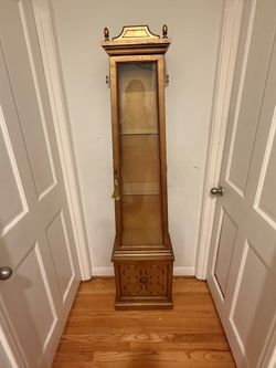 Antique gold cabinet display case