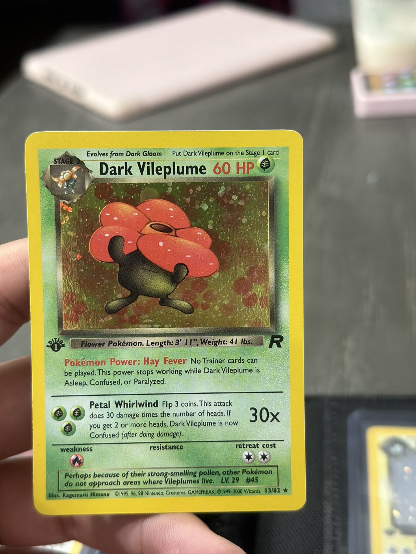 Dark Vileplume 1st Edition Holo