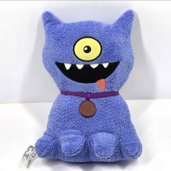 Hasbro Ugly Doll Blue Ugly Dog Plush Monster Stuffed Animal Sound Box 9" Works