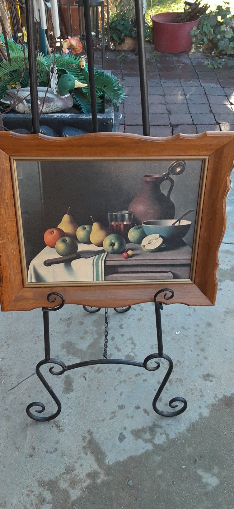 Vintage Framed Fruits Oil On Canvas Painting Belart Inc Masterpiece Collection