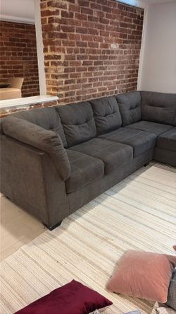 Cushioned Gray Couch