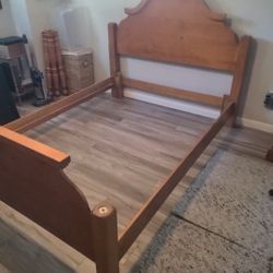 Queen Bed Frame And Side Table