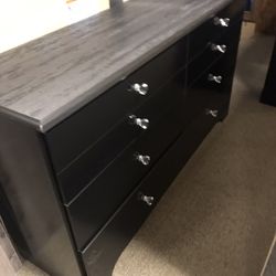 Black And Grey Sleek New Dresser 
