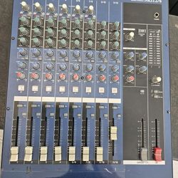 Yamaha MG12/4 analog mixing console. 