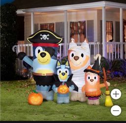 Bluey Family Halloween Inflatable