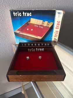 Vintage Antique board Game Tric Trac in Mint