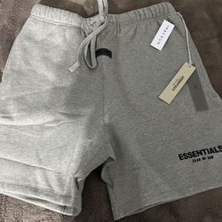 Fear Of God Essentials Shorts Sizes S, M, L gray dark Oatmea Authentic