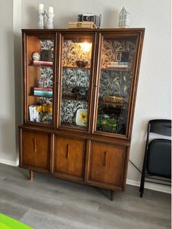 Mid Century Hutch Cabinet