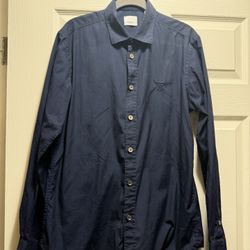 Burberry Dress Shirt (Metal Buttons) (MEDIUM)