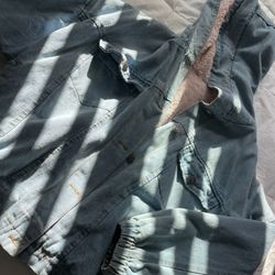 Fluffy Pink Jean Jacket