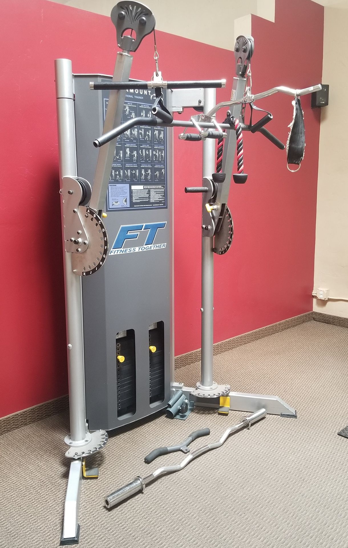 Paramount Fitness PFT-200 2 Stack Functional Trainer Commercial Gym Model