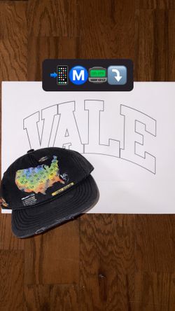 Black Dad Hat with USA Map Graphic